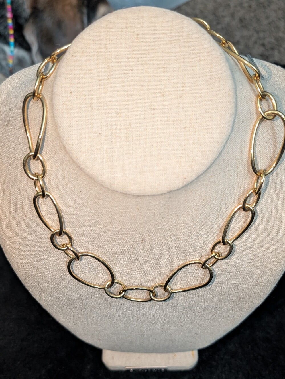 Joan Rivers Vintage Gold Tone Chain Link Necklace